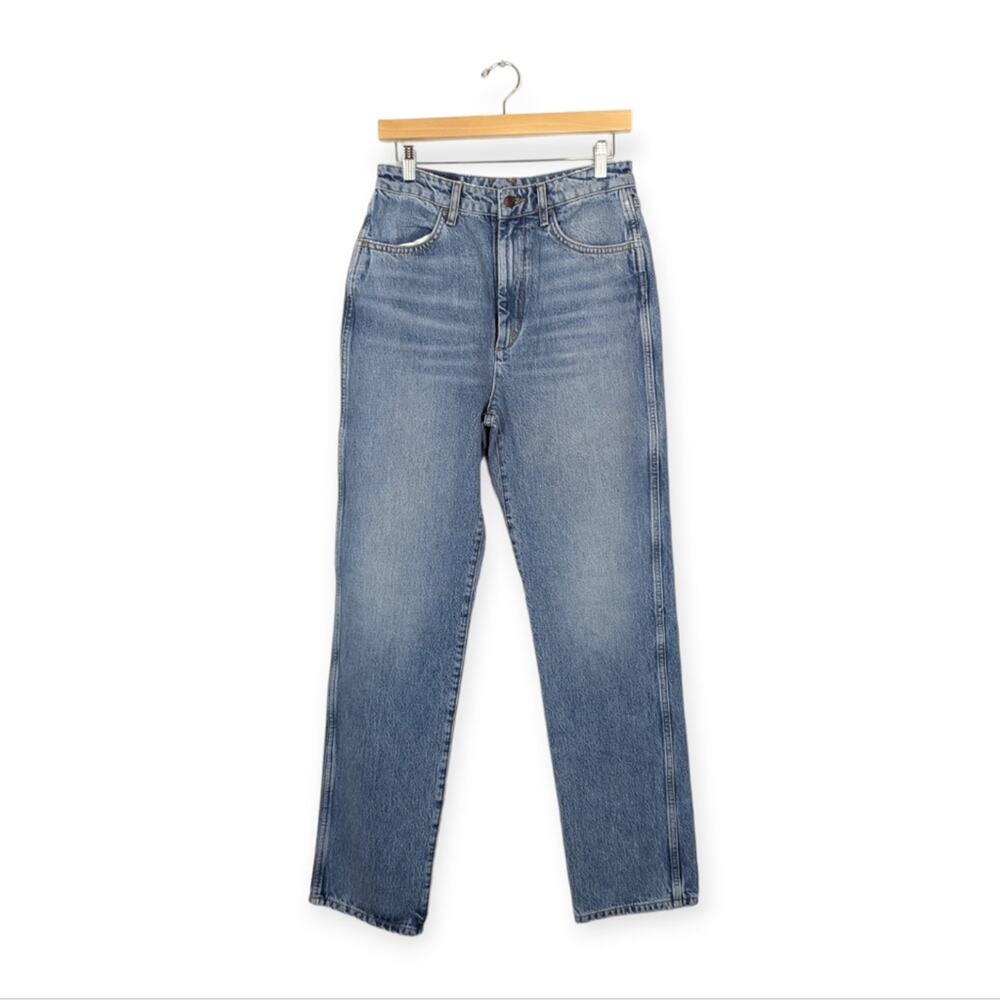 RE/DONE Blue Sea Denim 70's Cigarette High Rise Ankle Jeans Size 28